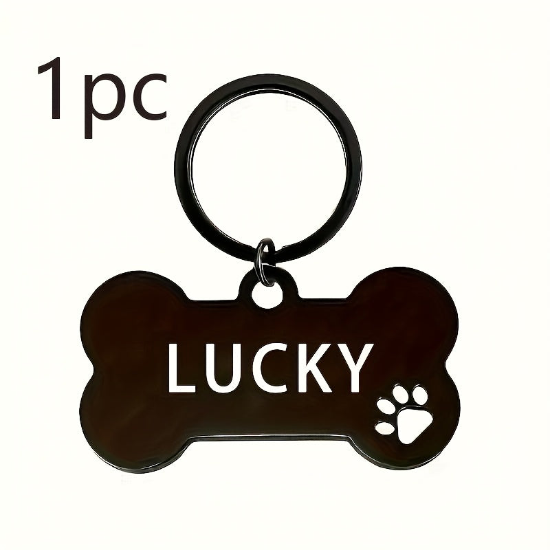Custom Engraved Stainless Steel Dog Tag Pendant with Pet Name Phone Number and ID Anti-Loss Dog ID Tag Available in Multiple Colors – Durable Personalized Pet Identification Tag for Dogs and Cats