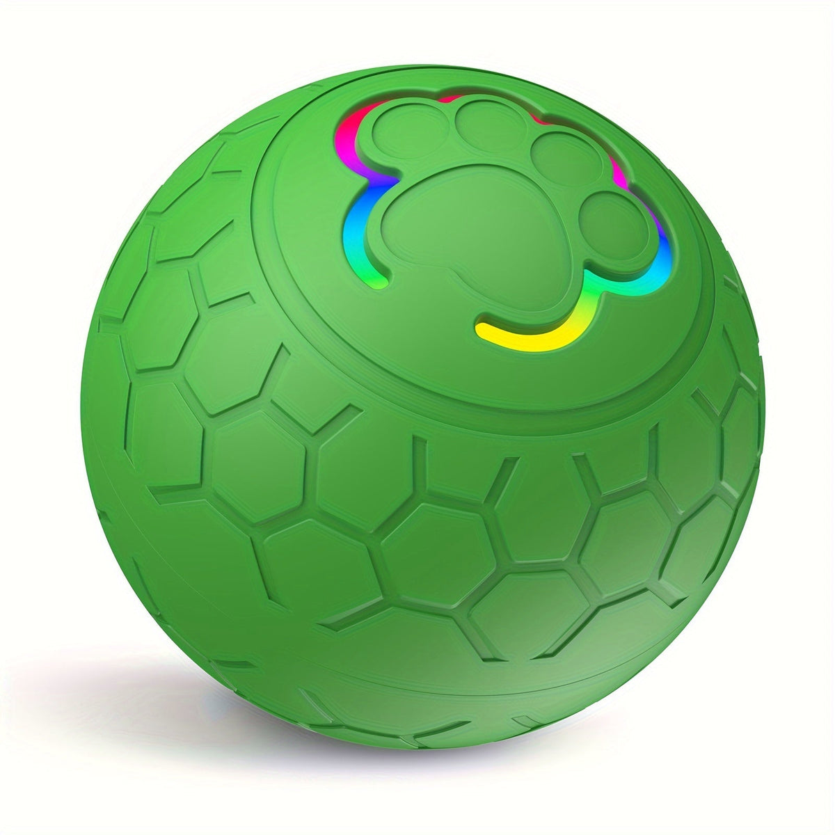 Rechargeable Smart Automatic Bouncing Ball for Cats & Dogs - Interactive Electric Pet Toy Bite Resistant Self-Moving Ball Indoor Exercise Toy 6 Colors Blue Green Pink Yellow Orange Grey
