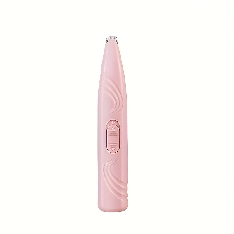 Cordless Pet Grooming Clipper – Low Noise Electric Precision Trimmer for Dog Paw, Cat Face & Eye Area Hair, USB Rechargeable Quiet Shaver for Small Pets, Safe Detail Trimming Tool
