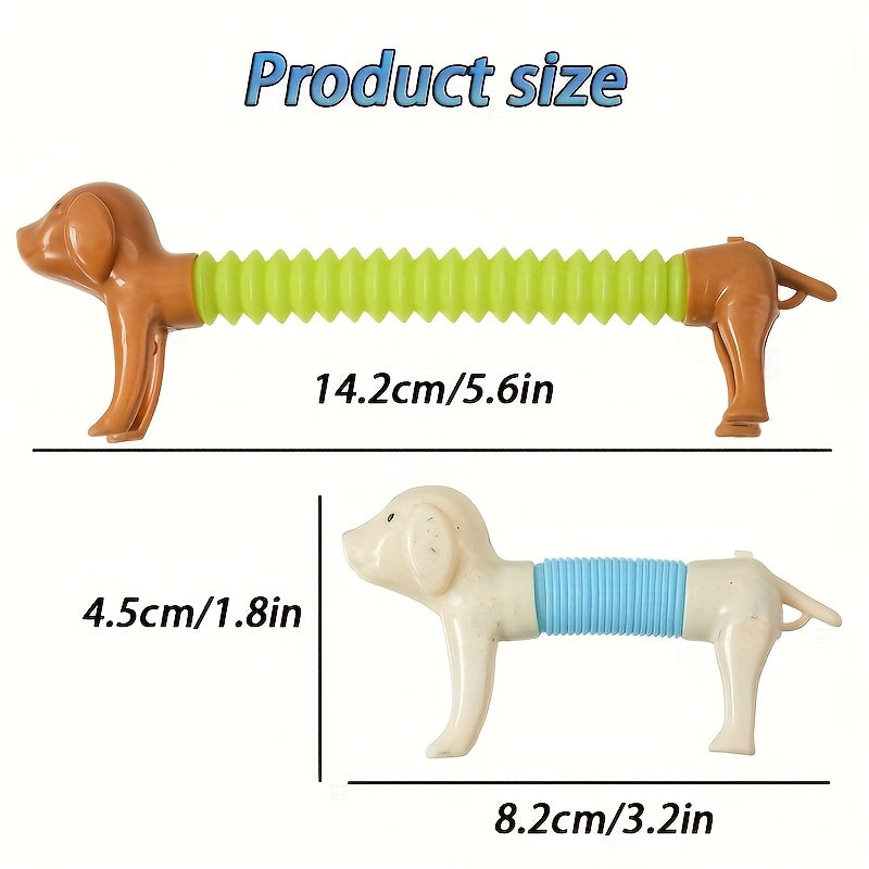 22pcs Stretchable Toy Puppies Bulk Set Assorted Shapes & Colors Stretch Dog Fidget Toys for Kids Classroom Prizes Party Bag Fillers Birthday Gifts Table Decorations – Random Style