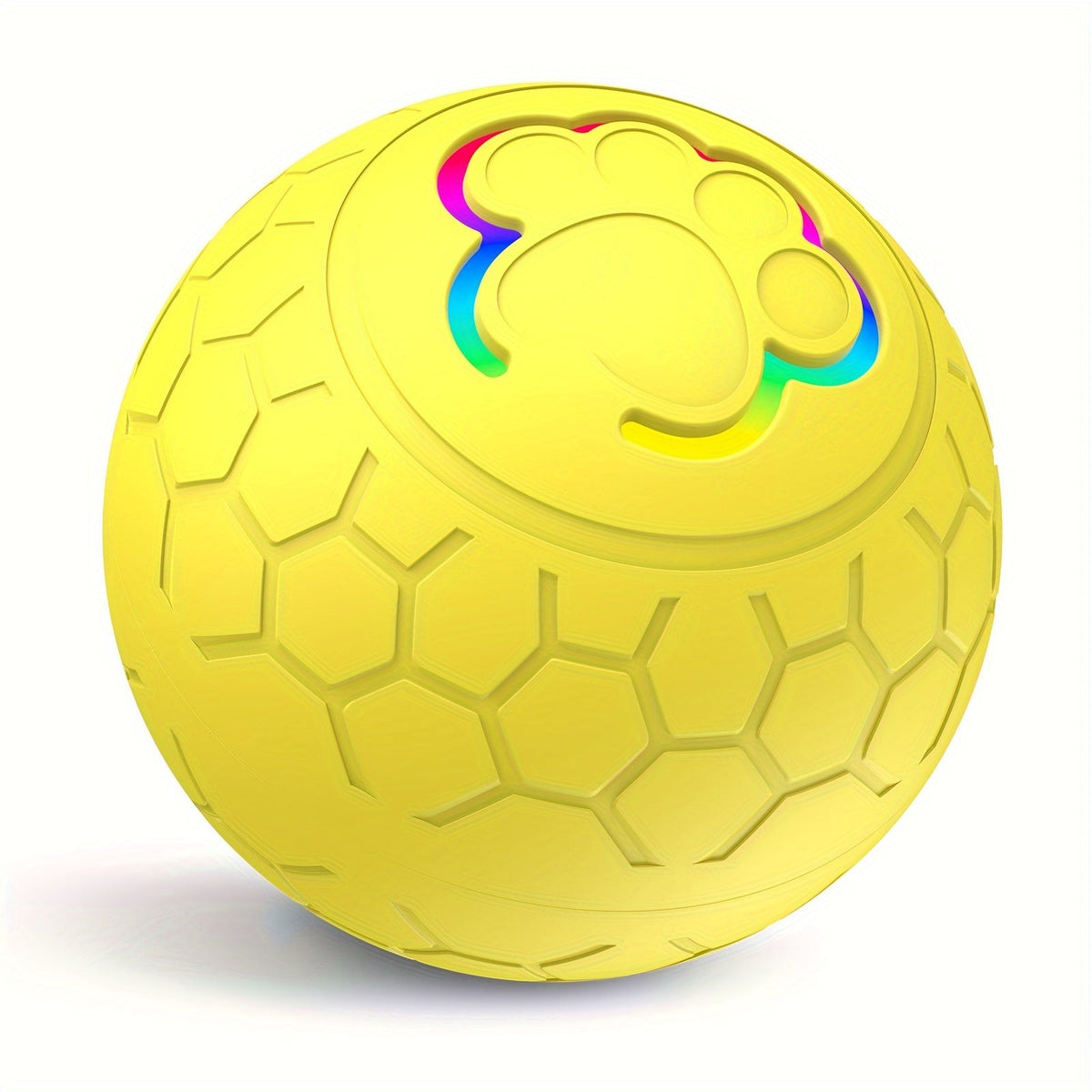 Rechargeable Smart Automatic Bouncing Ball for Cats & Dogs - Interactive Electric Pet Toy Bite Resistant Self-Moving Ball Indoor Exercise Toy 6 Colors Blue Green Pink Yellow Orange Grey