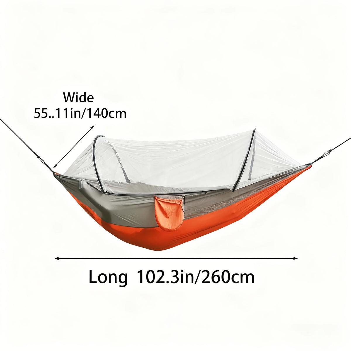 3-in-1 Double Camping Hammock with Mosquito Net and Sun Shade – Lightweight Portable Durable, Ideal for Camping Hiking Backpacking Picnicking Parks, 7 Color Options