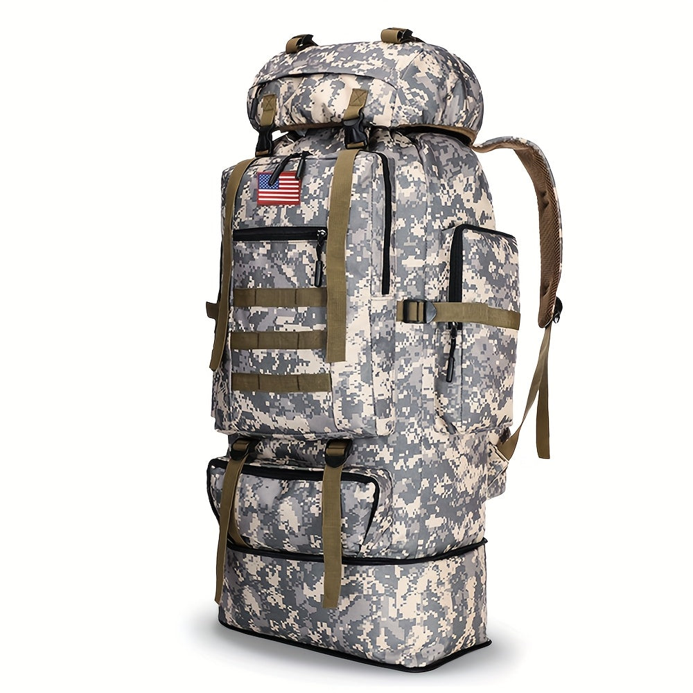 100L Tactical Backpack Large Capacity Molle Hiking Backpack with Multiple Compartments & Ergonomic Straps - Heavy Duty for Camping, Travel, Trekking & Outdoor Adventures