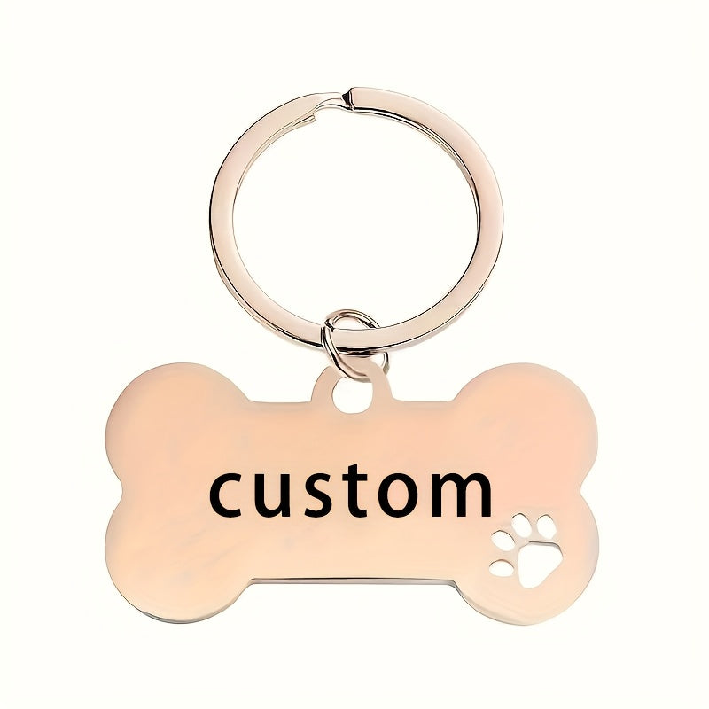 Custom Engraved Stainless Steel Dog Tag Pendant with Pet Name Phone Number and ID Anti-Loss Dog ID Tag Available in Multiple Colors – Durable Personalized Pet Identification Tag for Dogs and Cats