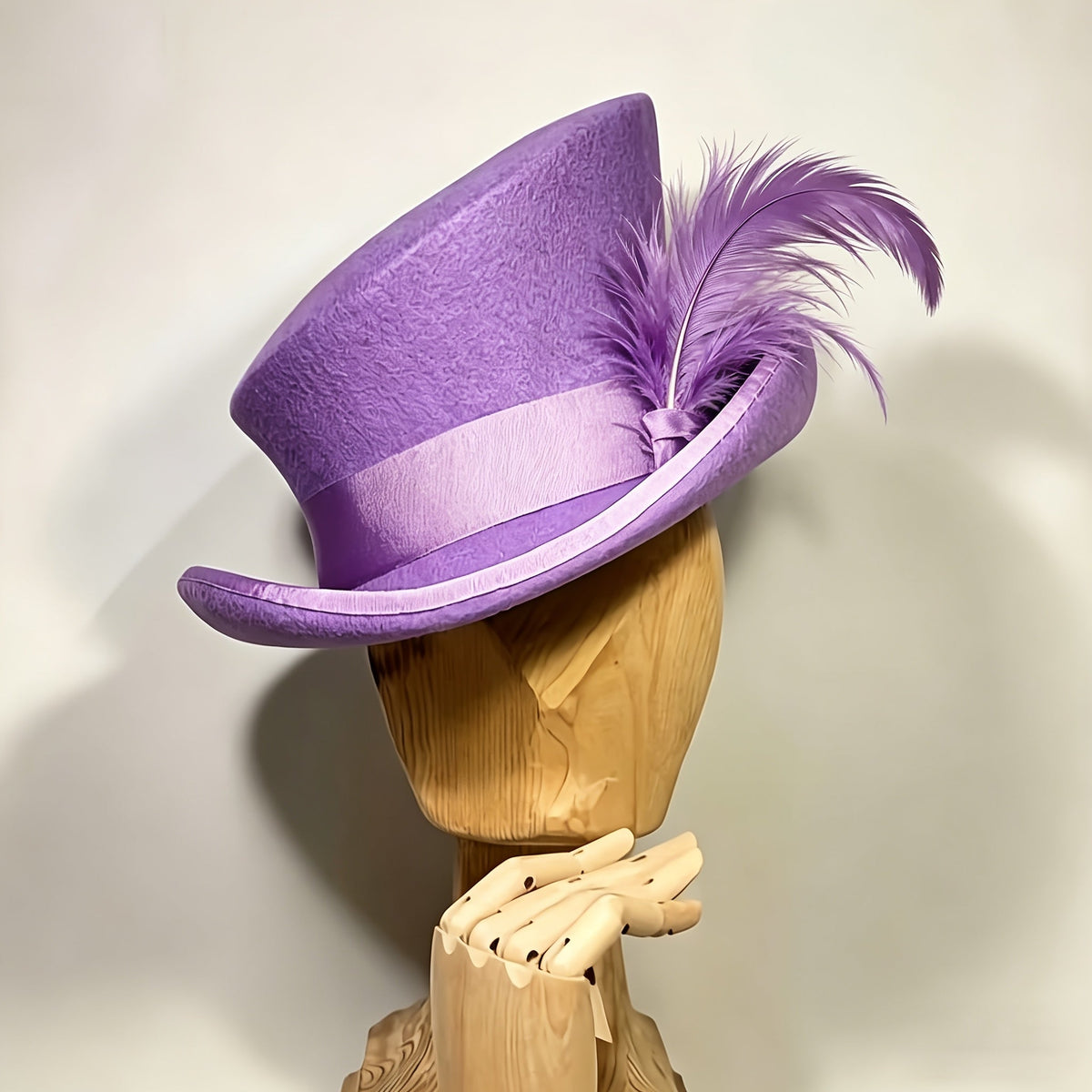 100% Wool Felt Fedora Hat with Ribbon for Women & Men – Adjustable Asymmetrical Top Hat for Church Parties Weddings, Elegant Fashion Headwear in 10 Colors, Perfect Christmas Gift