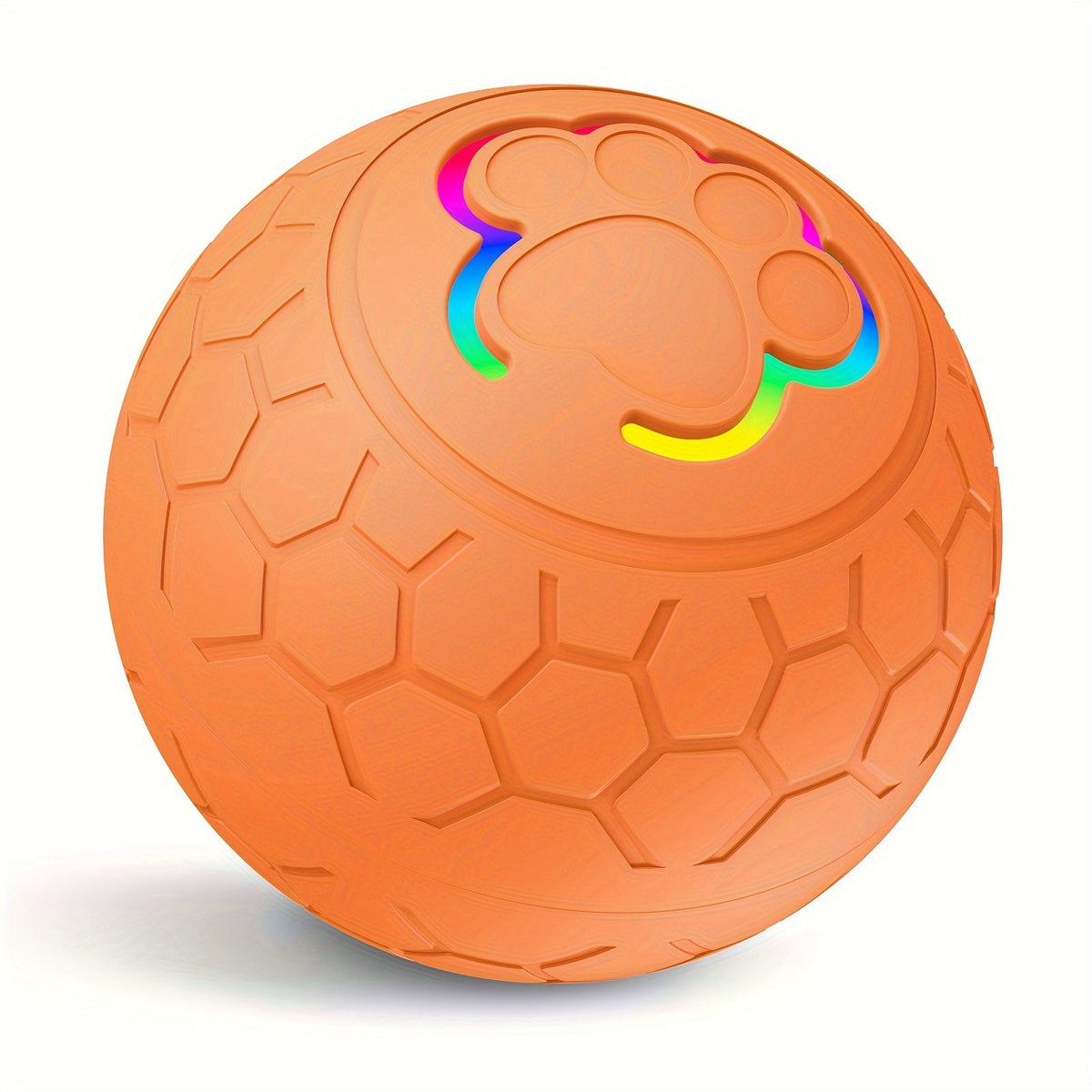 Rechargeable Smart Automatic Bouncing Ball for Cats & Dogs - Interactive Electric Pet Toy Bite Resistant Self-Moving Ball Indoor Exercise Toy 6 Colors Blue Green Pink Yellow Orange Grey