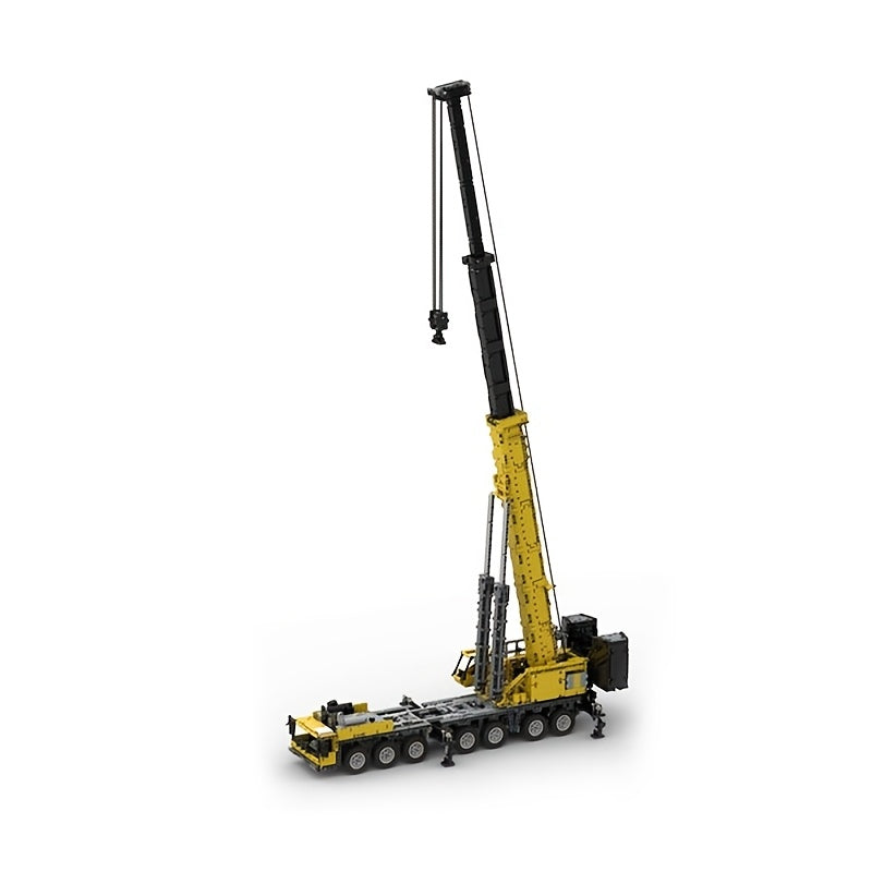 4805 Pcs GMK7550 All-Terrain Crane Building Blocks Kit - 31.5in Heavy-Duty Mobile Crane Model with Multi-Axle Steering & Extendable Boom, Advanced Engineering Toy for Adults & Teens, Collector Display Build