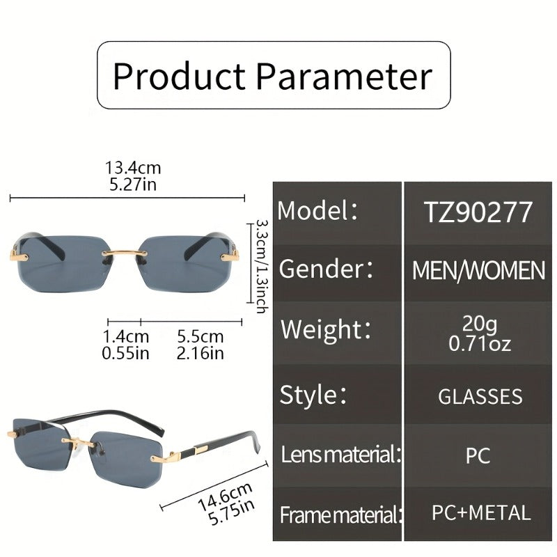 10 Pairs Frameless Butterfly Glasses Oversized Vintage Reading Sunglasses Unisex Multi-Color Metal Hinge Eyeglasses Set for Women Men Fashion Eyewear Bulk Pack
