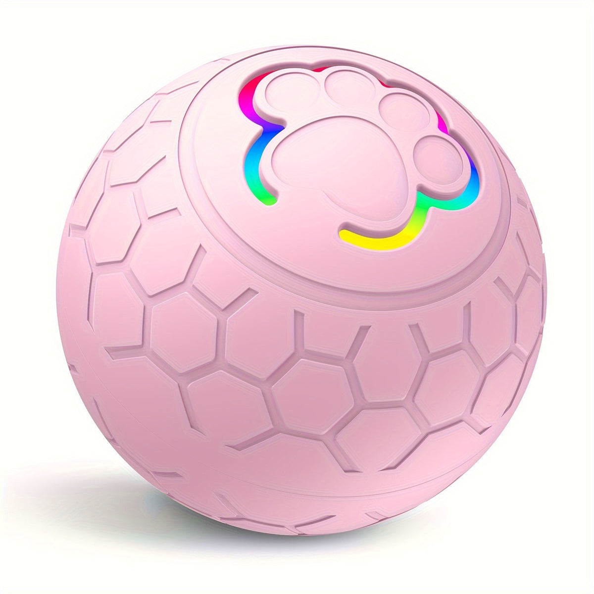 Rechargeable Smart Automatic Bouncing Ball for Cats & Dogs - Interactive Electric Pet Toy Bite Resistant Self-Moving Ball Indoor Exercise Toy 6 Colors Blue Green Pink Yellow Orange Grey