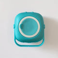 Pet Grooming Bath Brush with Built-In Shampoo Dispenser Dog Cat Massage Brush De-Shedding Scrubber Ergonomic Handle Soft Silicone Bristles for Bathing Dogs Cats Blue