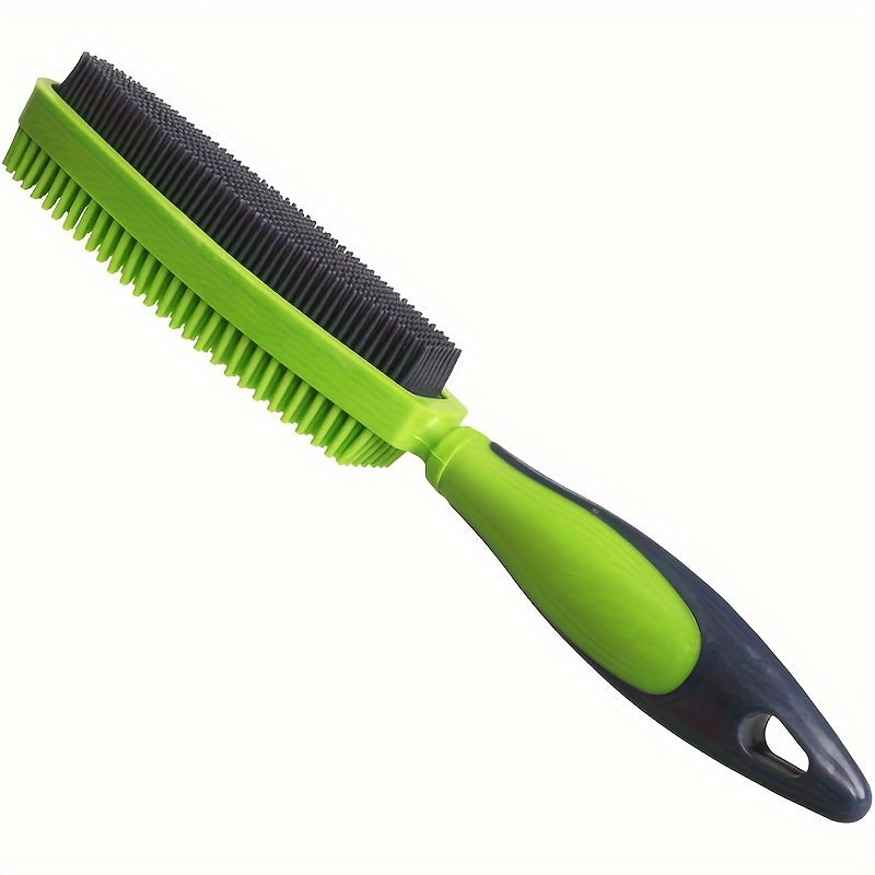Silicone Pet Hair Remover Brush for Dogs & Cats – Gentle Grooming Deshedding Tool with Relaxing Massage Effect, Removes Loose Fur from Clothes, Car Seats, Sofa & Upholstery, Easy Self-Cleaning, 4 Colors
